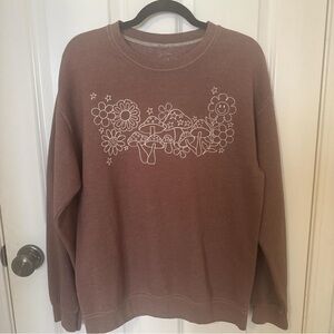 Pacsun Brown Mushroom Crewneck